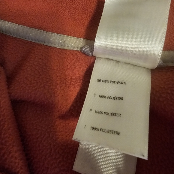 The North Face Quarter-Zip Fleece TKA 100 Women's Jacket Top Coral Orange - Picture 5 of 6